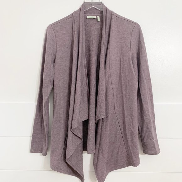 LOGO by Lori Goldstein Sweaters - LOGO by Lori Goldstein Lounge Open Cardigan